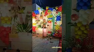 balloon decoration gate. #wedding #gobin  passage gate