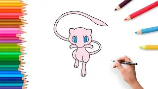 How to draw Mewtwo from Pok&eacute;mon step by step | easy tutorial