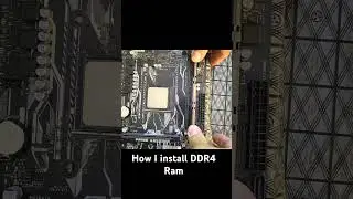 How to install DDR4 Ram #pcbuild #pc #gamingpcbuild #ddr4ram