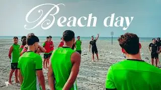 Así es un entrenamiento del Elche desde la playa 😎