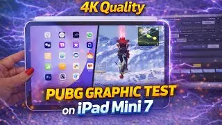 iPad Mini 7 PUBG Test | 4K Graphics + Ultra Smooth Gameplay 😍 #pubgmobile #4Kvideo #gaming