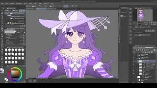 VTuber Model: Character design ( Clip studio ) part 5