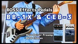 【BOSS BB-1X & CEB-3】Bass Driver Preamp, Chorus Pedal, Slap Bass (Bass Player beats.)