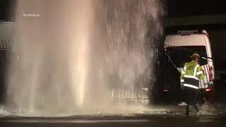 Sun Valley, Los Angeles, CA: Hydrant Sheared in Hit-and-Run Traffic Collision