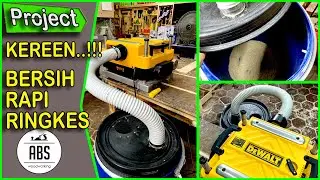 🔴TIDAK BERANTAKAN LAGI❗❗ DIY DUST COLLECTOR PLANER DUDUK DEWALT DW735 📌📌