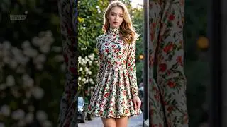 Spring fashion ideas with Floral-patterned mini dress #outfit #styles