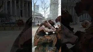 Lower Manhattan. United States Court House. Art in the Parks. NYC. New York
