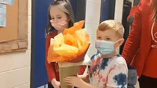 Cowan Heights Elementary showing off Olympic spirit