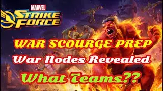 War Scourge Nodes Revealed in Datamine | What Teams To Use for Next Scourge | Marvel Strike Force