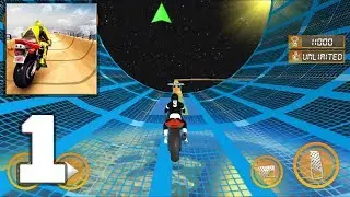 Mega Ramp Impossible Tracks Stunt Bike Rider - Mobile Gameplay Walkthrough Part 1 (iOS, Android)