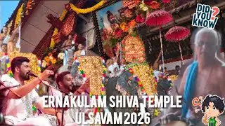 Ernakulam Shiva Temple Ulsavam Kazhichal 2026 | Elephants, Chenda Melam, Nandagovindam  & Chithra