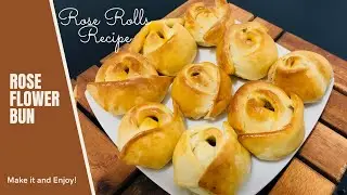 How to Make Rose Bun | Rose Bread Roll Recipe |ரோஸ் பன்| රෝස් බන්| Fish  Bread | Sweet Bite & Craft.