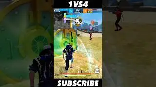 1VS4 😱 MP40 Clutch 🔥 Against Cs Best player 🎯#freefire #shorts #viral