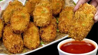 New Chicken and Potato Croquettes Recipe | Chicken And Potato Snacks 🥨 Recipe | Cook with Delhi | 