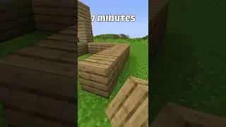 Minecraft Starter House at Different Times?⌛🤔 #shorts