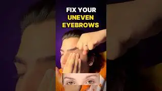 Asymmetrical eyebrows exercise #shorts #shortsfeed #beautyhacks #transformation #tips #exercise