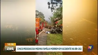 Grave acidente na BR-280 resulta em mortes de cinco pessoas da mesma fam&iacute;lia