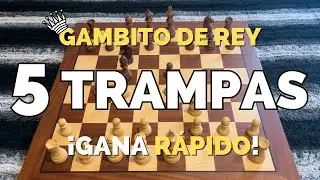 5 JAQUES MATE m&aacute;s R&Aacute;PIDOS en el Gambito De Rey