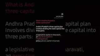 Andhra pradesh's three-Capital plan #currentaffairs #upsc #preparation #prep_nation