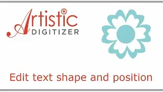 Edit text shape