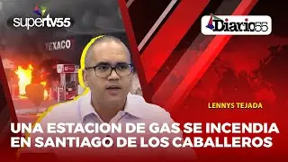 INCENDIO en estaci&oacute;n de GLP en SANTIAGO tres veh&iacute;culos RESULTAN DESTRUIDOS #DIARIO55