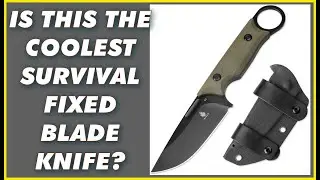 THE COOLEST SURVIVAL PREPPER FIXED BLADE KNIFE? Kizer Cabox Fixed Blade Hunting Knife with Sheath