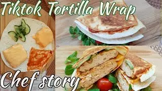 Tiktok Tortilla Wrap Hack | Chicken Tortilla Wrap Hack | Tiktok Lunch wrap | Viral Tiktok Wrap