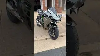 First Ninja H2 Cold Start with Full Vandemon Titanium exhaust setup🔥