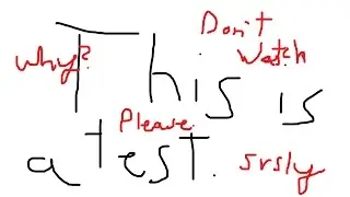 THIS IS A TEST LIVE STREAM - NO NEED TO WATCH - Testing YouTube's Insert Slate