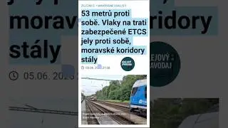 53 metrů proti sobě. Vlaky na trati zabezpečen&eacute; ETCS jely proti sobě, moravsk&eacute; koridory st&aacute;ly #etcs