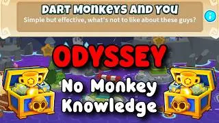BTD6 Odyssey | No Monkey Knowledge Guide | Hard Mode Tutorial | Dart Monkeys and You