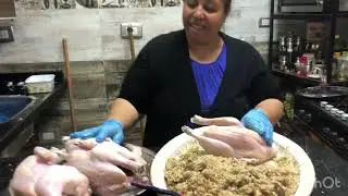 الفراخ البلدي المحشيه بطريقه جميلة علي طريقتي من مطبخ رومانه ومريم ٢٠٢٤