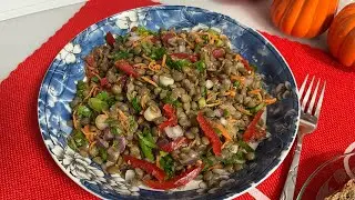 Salată de linte, grecească #otiliadumitrescu #food #vegan 