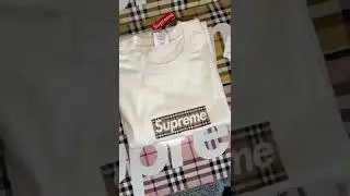 Supreme Box Logo Tee White #wearittv #shorts #supremeburberry