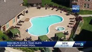 Man helps save 3-year-old drowning at apartment pool