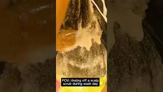 Washing Off a Scalp Scrub | Gentle Natural Hair Scalp Care