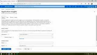 How to create a new Azure Application Insights resource - Application Insights for VBA - Step 02