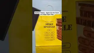 How to brand large packaging at home | Super size stamp for Paper bags and Boxes