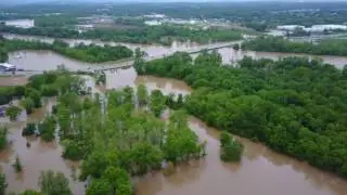 Flooding near Arnold City Park in St. Louis, Missouri