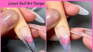 Flamingo Nails Art Tutorial