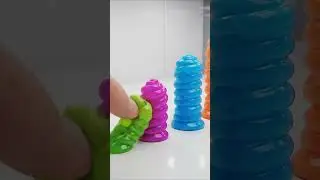 Giant Slime Towers Fall Like Dominoes in a Sci-Fi Lab 🧪💦 (ASMR)