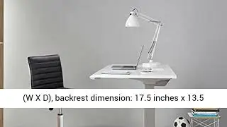 Furmax Mid Back Task Chair, Low Back Leather Swivel Office Chair, Computer Desk Chair Retro with