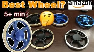 Best 5+ min wheel & metal flywheel fidget spinner review on amazon + Giveaway! #62