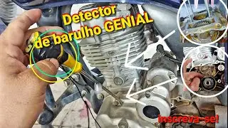Titan 125 com barulho no motor, veja como resolvi sem trocar peça e técnica pra descobrir barulho.