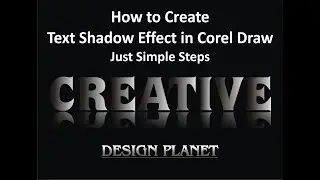 how to create text drop shadow effect in corel draw 2022