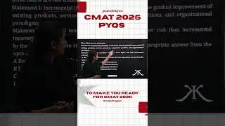 CMAT 2025 Complete Paper Analysis Innovation and Eship | CAT 2026 | CMAT 2027 | CUET IPMAT Prep