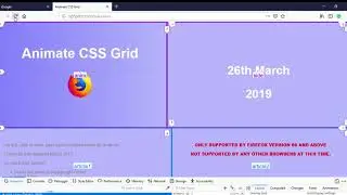 Animate CSS Grid  Firefox 66 with grid lines