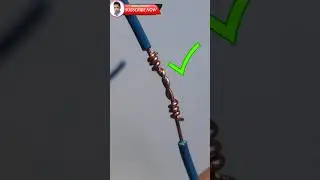 Remember this trick for connecting electrical wires that most electricians use #shorts 🇺🇲🇰🇷🇷🇺🇮🇳💪⚡💯👌