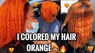 I DYED MY NATURAL HAIR ORANGE 2020 | Kelsea Raé
