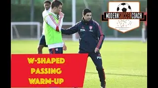 Arsenal W-Shaped One-Touch Passing Warm-Up